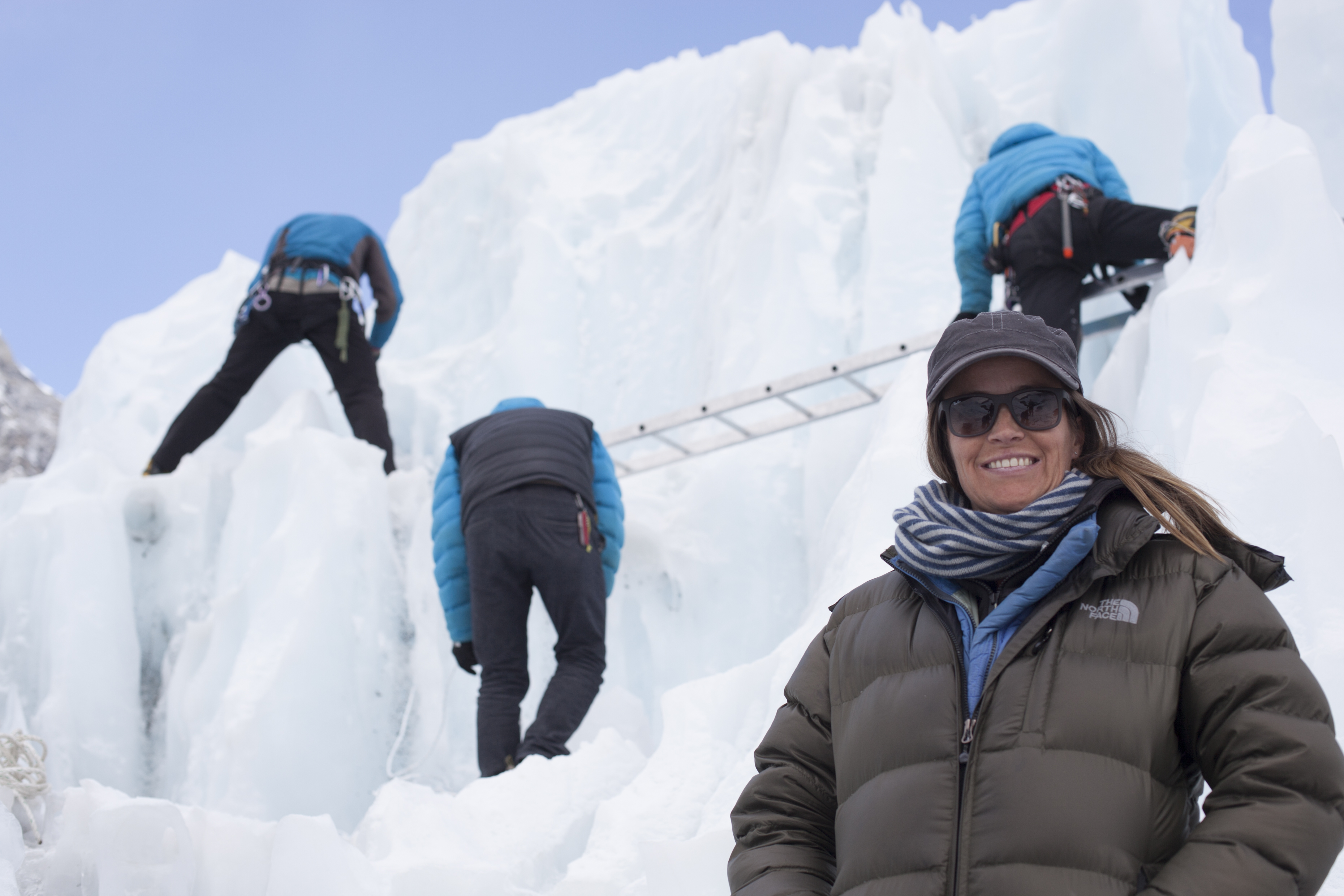 Jennifer Peedom and ice shelf